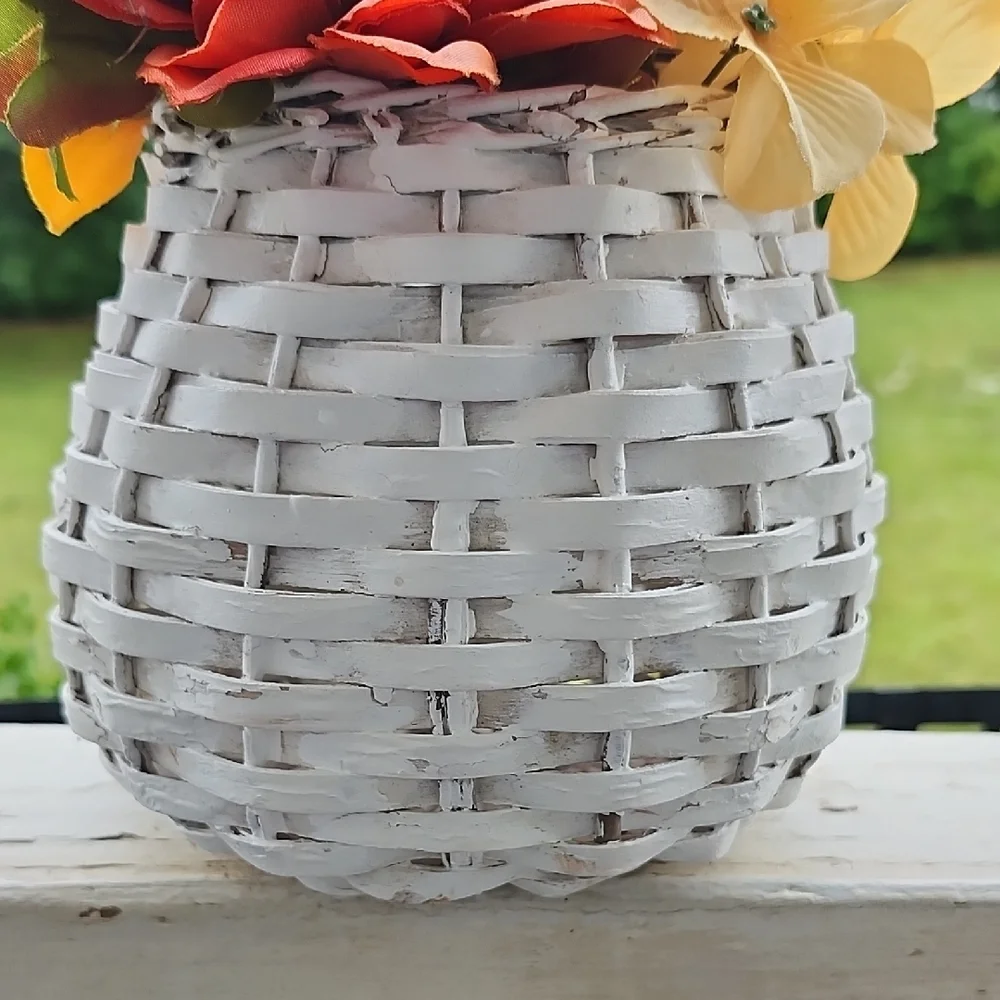 White Woven Basket